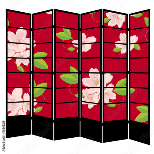 Japanese folding screen