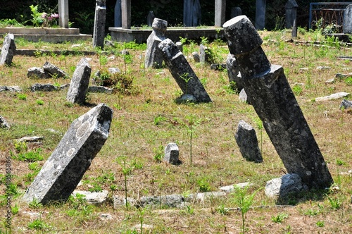 Aufgelassener Friedhof in Montenegro photo