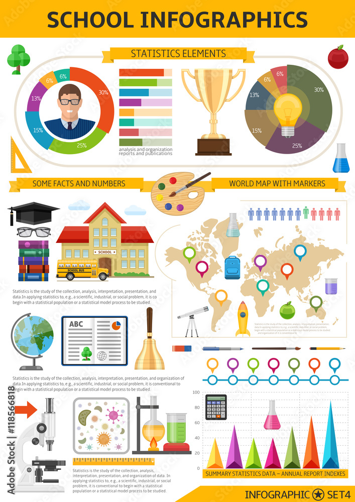 School Infographics Template School Infographics Template