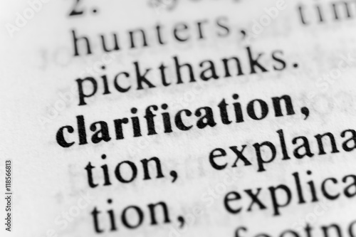 Clarification