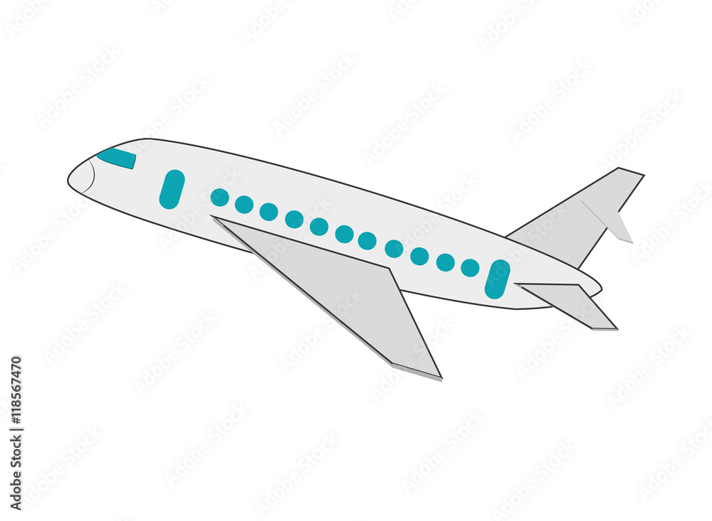flat design single airplane icon vector illustration flat design single airplane icon vector illustration