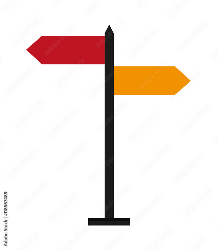 flat design street name sign icon vector illustration flat design street name sign icon vector illustration