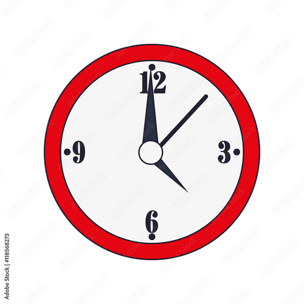 flat design wall clock icon vector illustration flat design wall clock icon vector illustration