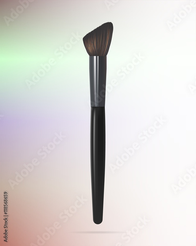 Realistic Powder Brush. Vector illustration