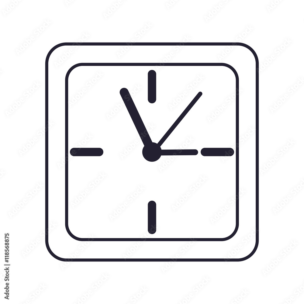 flat design wall clock icon vector illustration flat design wall clock icon vector illustration