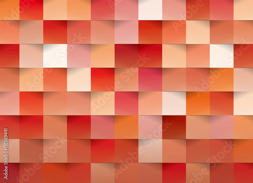 カラフルクラフト背景（赤）