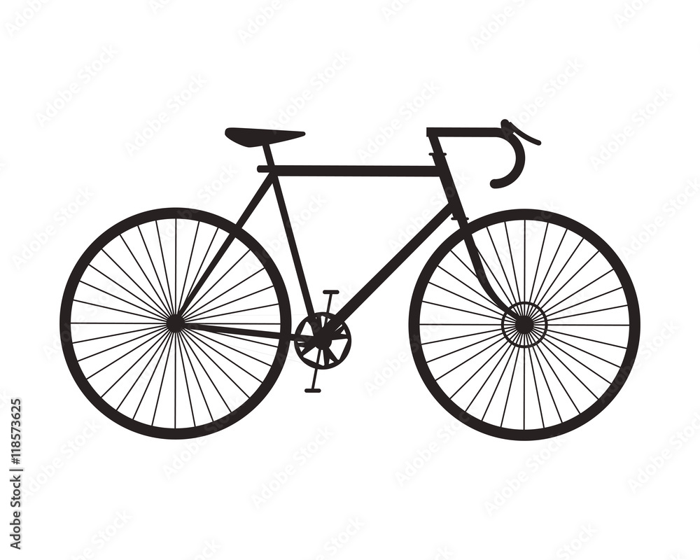bike cycle sport bicycle silhouette icon. Flat and Isolated illustration. Vector illustration bike cycle sport bicycle silhouette icon. Flat and Isolated illustration. Vector illustration