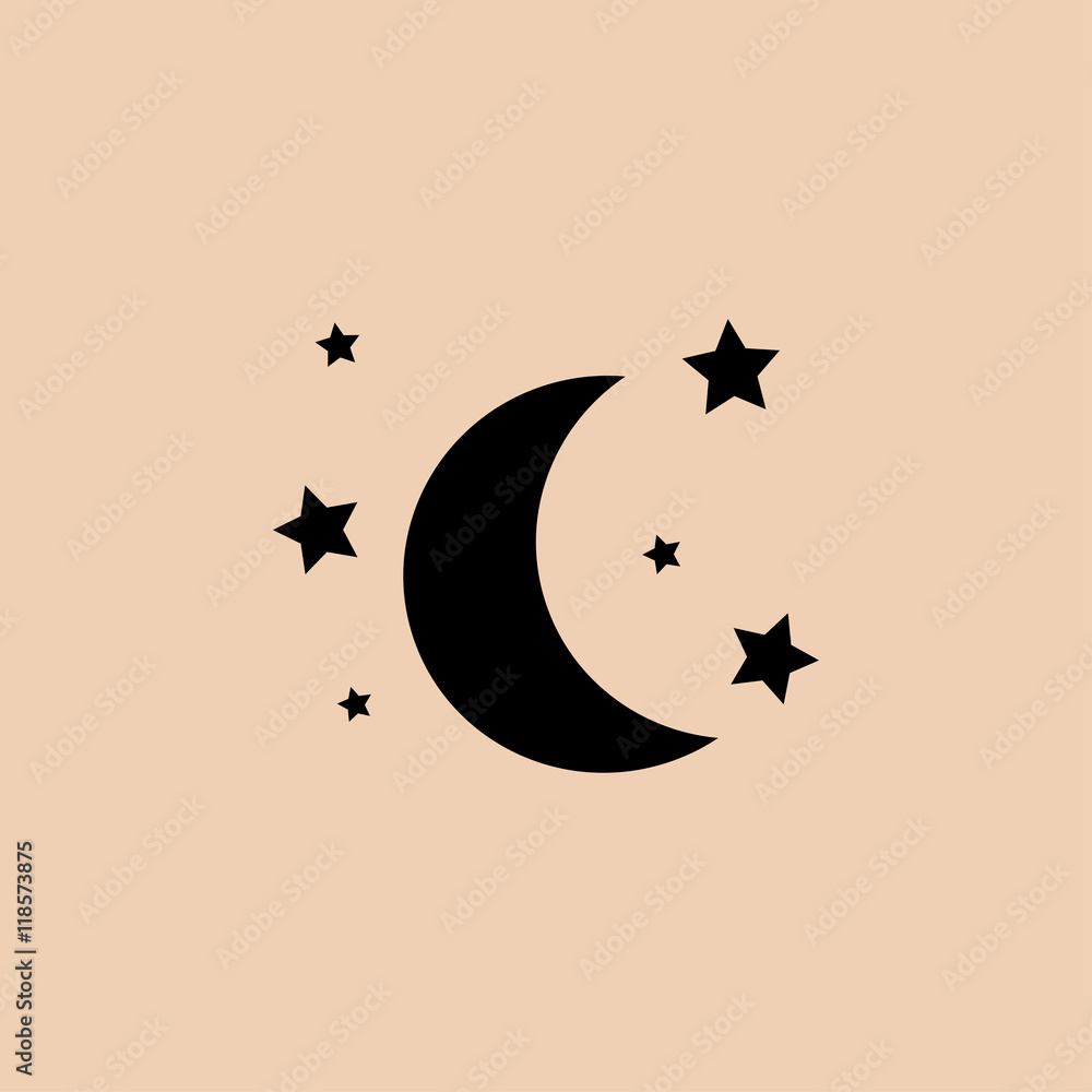 moon  stars  icon