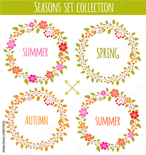 Seasons set collection © romashka