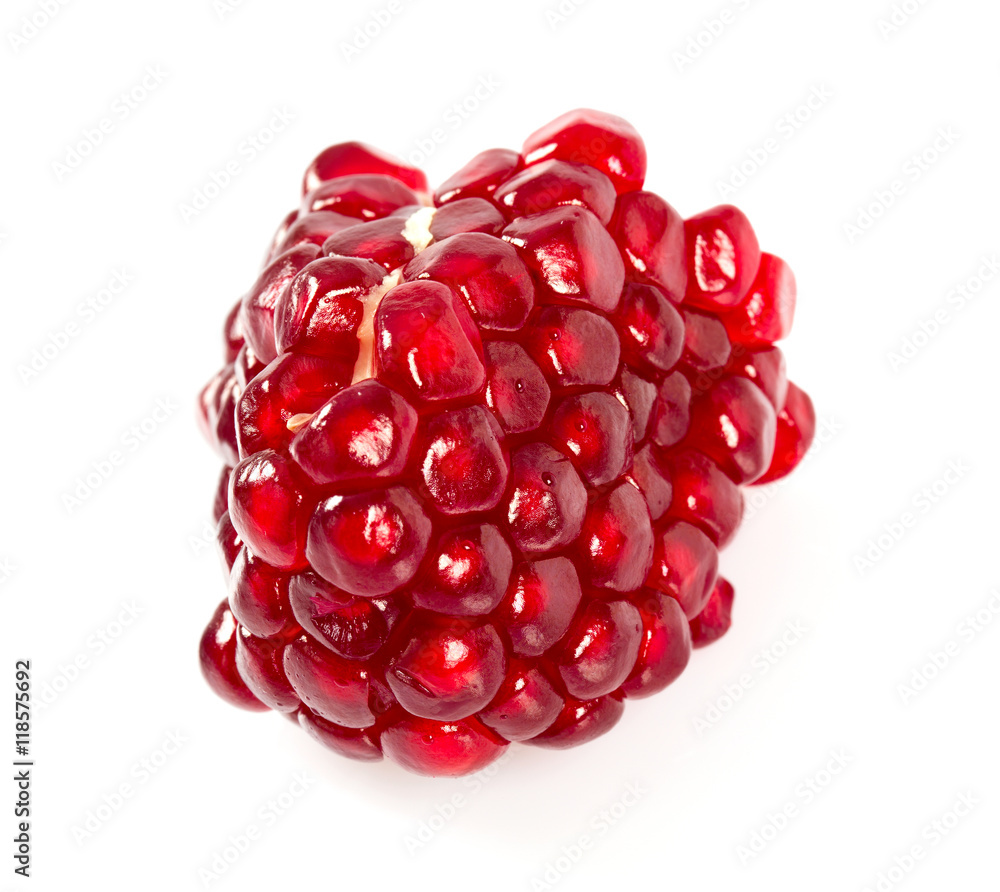 pomegranate seeds isolated on white pomegranate seeds isolated on white