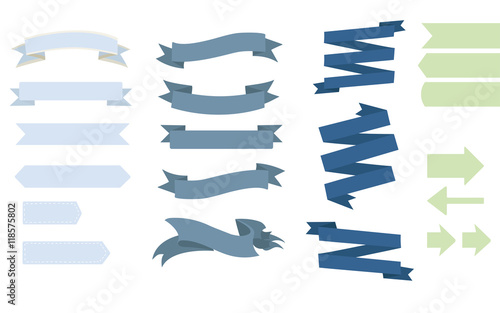 Vector set ribbons