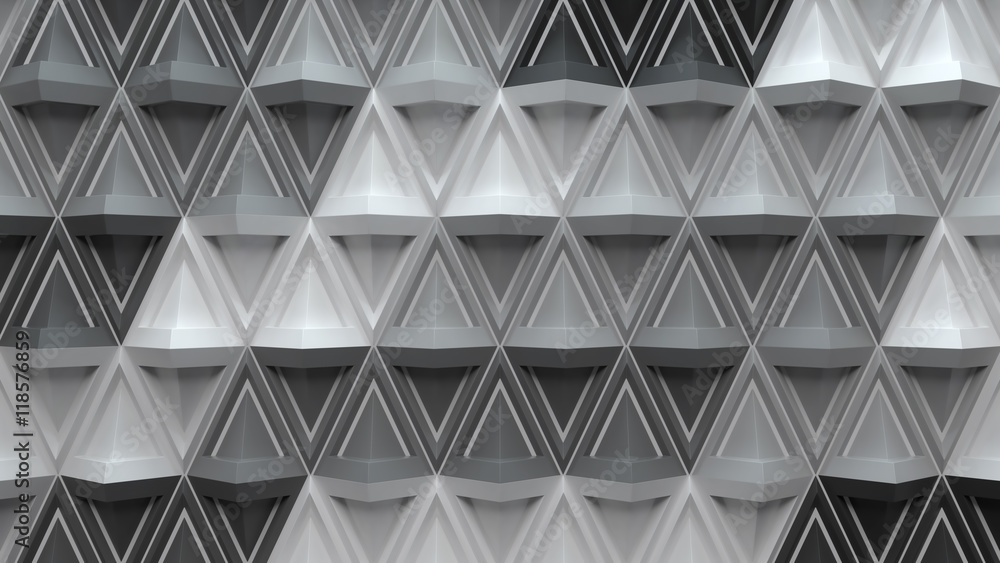 3d abstract background with repeating pyramid forms 3d abstract background with repeating pyramid forms