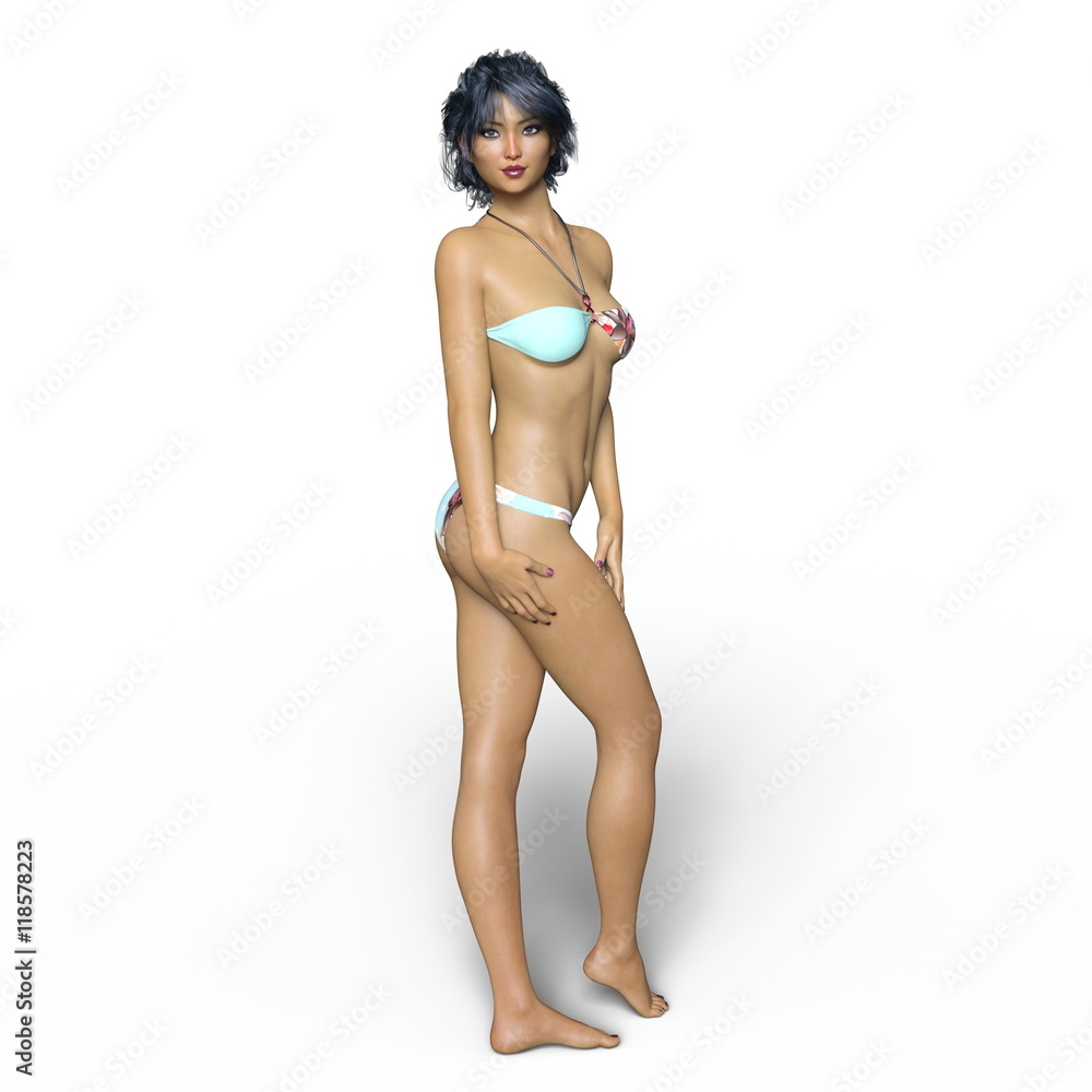 Fototapeta premium ビキニの女性