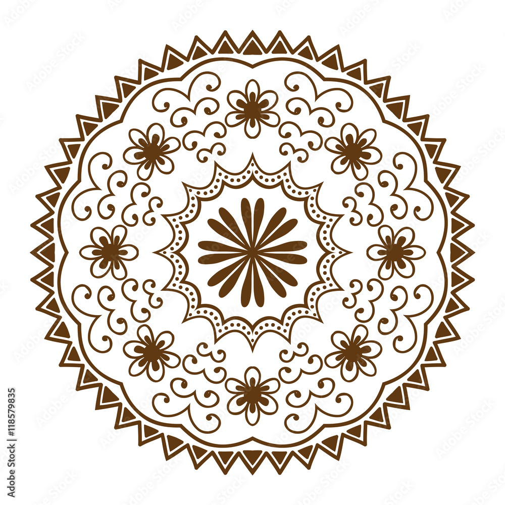 Hand drawn henna abstract mandala pattern flowers and paisley doodle coloring page. Henna decorative mandala pattern ethnic flower. Decoration mandala pattern ornament floral indian design. Hand drawn henna abstract mandala pattern flowers and paisley doodle coloring page. Henna decorative mandala pattern ethnic flower. Decoration mandala pattern ornament floral indian design.