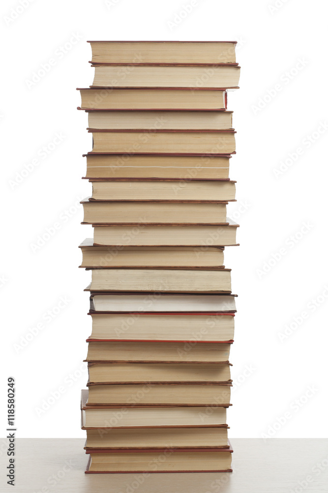 Stack of books isolated on white background. Education concept. Back to school. Stack of books isolated on white background. Education concept. Back to school.