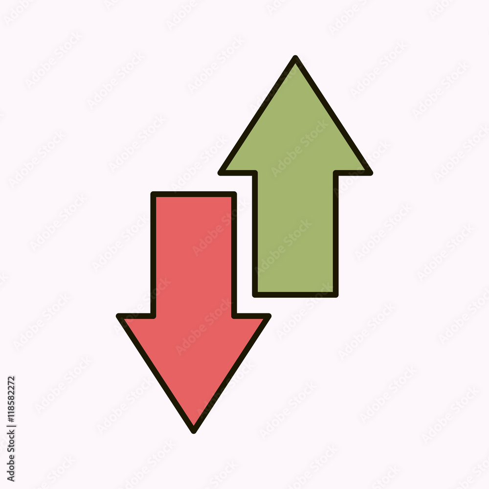 arrows up and down isolated icon vector illustration design arrows up and down isolated icon vector illustration design