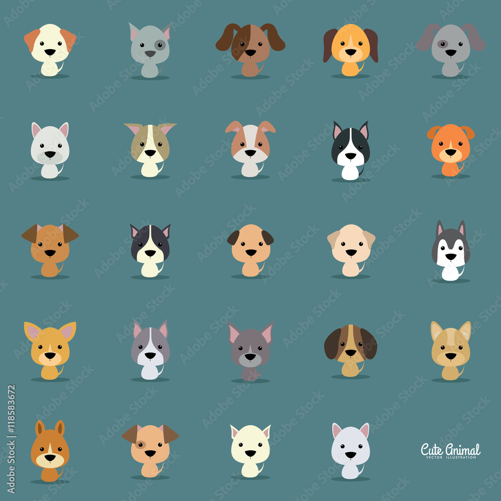 Cute Cartoon dogS Cute Cartoon dogS
