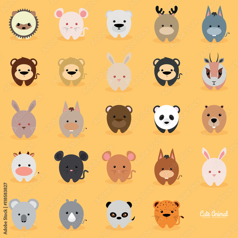 Cute Cartoon animals Cute Cartoon animals