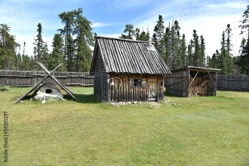 Old hut in the wilderness 