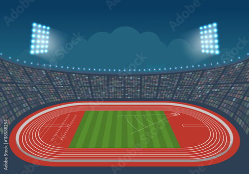 Athletics stadium for competitions.