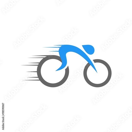 bike shop logo icon Vector
