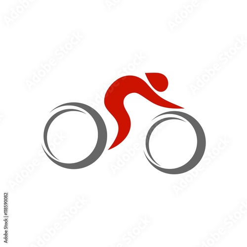 bike shop logo icon Vector

