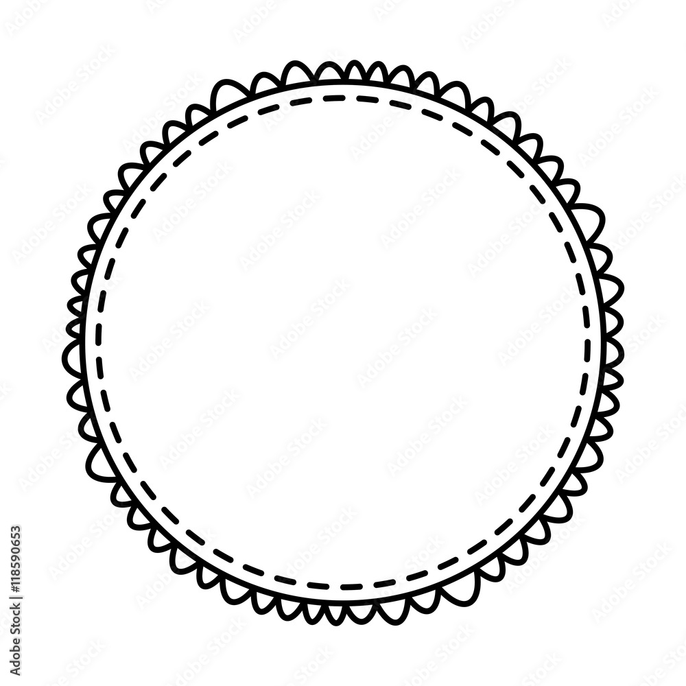 circle frame elegant isolated icon circle frame elegant isolated icon