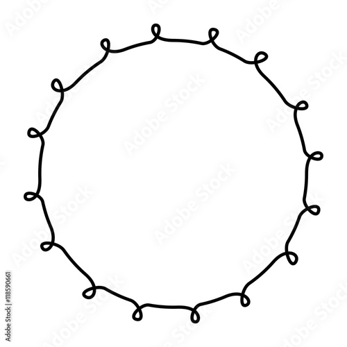 Wallpaper Mural circle frame elegant isolated icon Torontodigital.ca