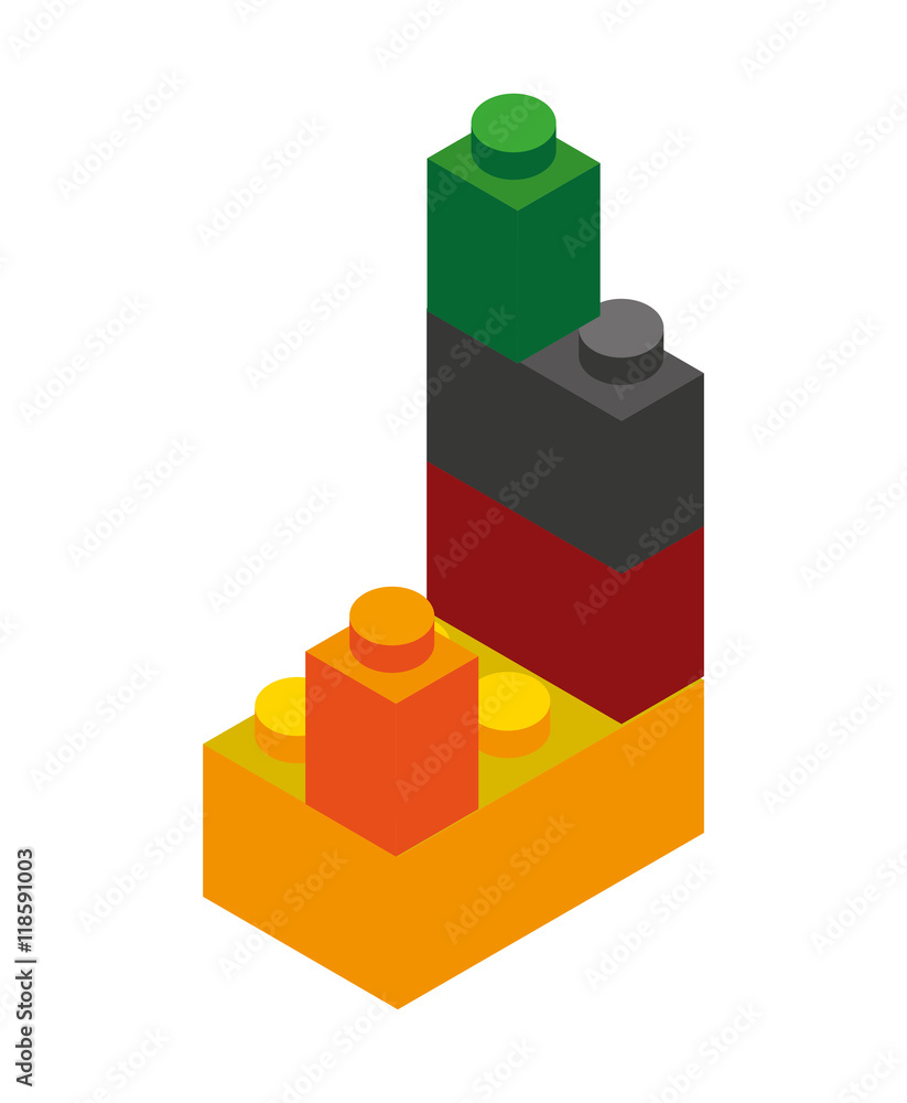 piece isometric game puzzle isolated icon piece isometric game puzzle isolated icon