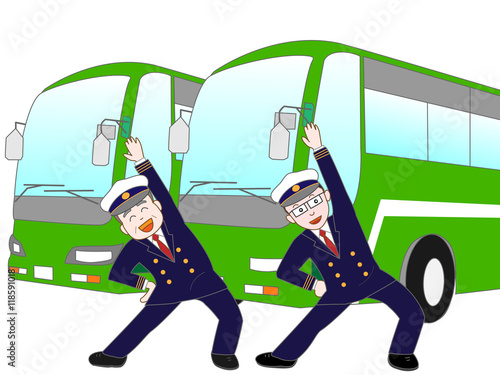 バスの運転手のエクササイズ