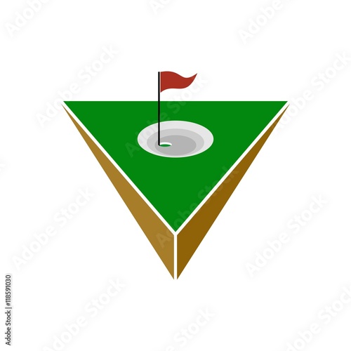 golf logo icon Vector
