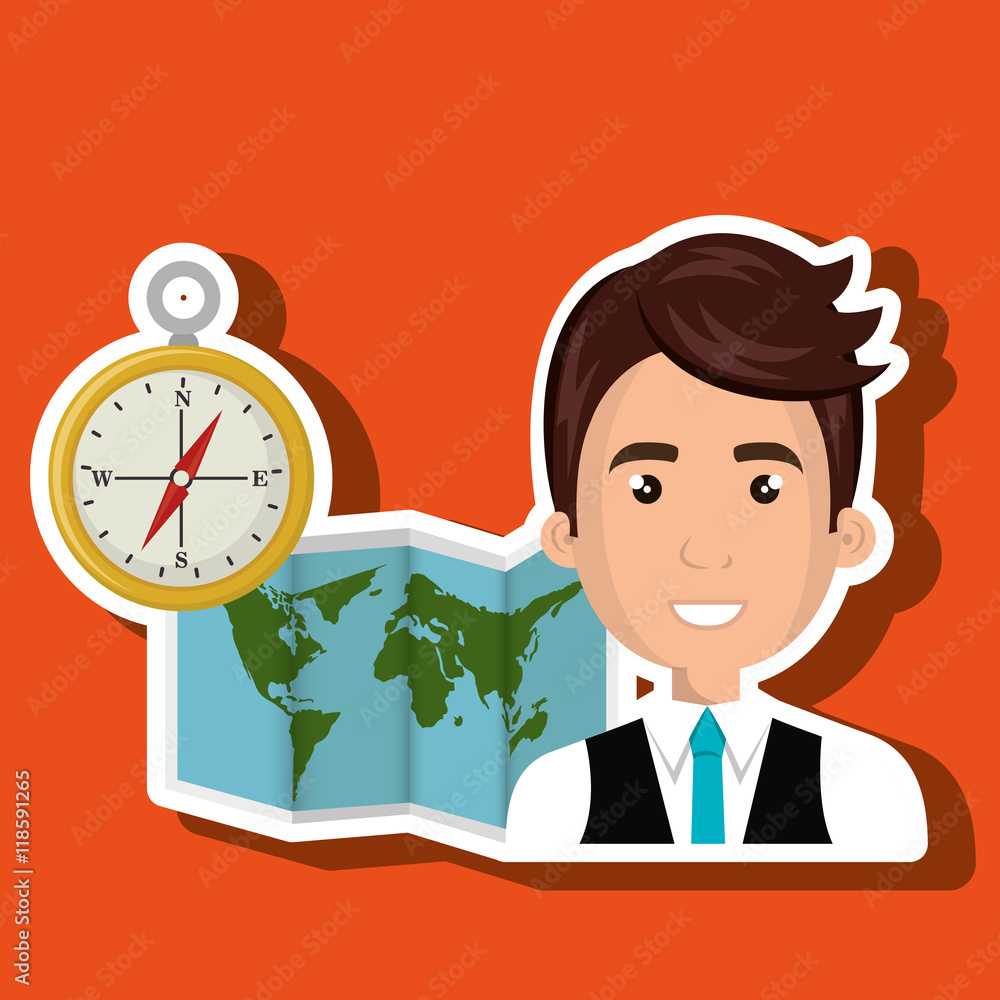 man map world global travel vector illustration eps 10 man map world global travel vector illustration eps 10