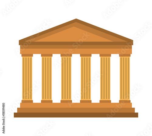 roman construction classic isolated icon
