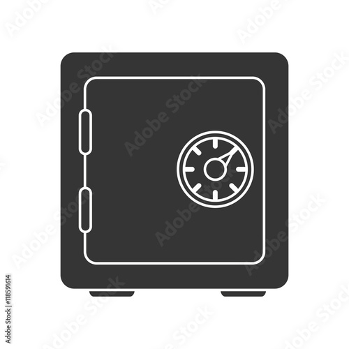 safe box security lock code front safety metal vector illustration 