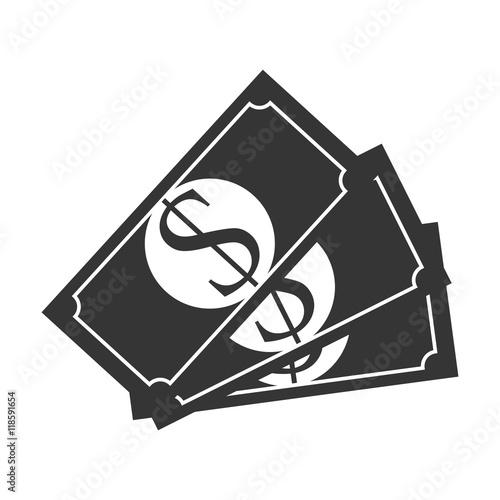 bill money cash economy financial fortune rich bank vector illustration 