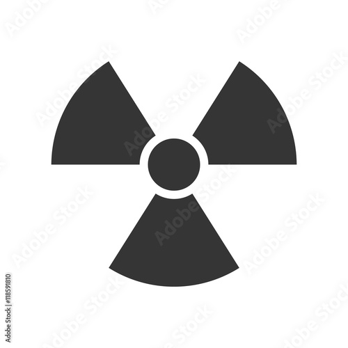 nuclear radiation toxic  precaution sign warning reactor illustration 