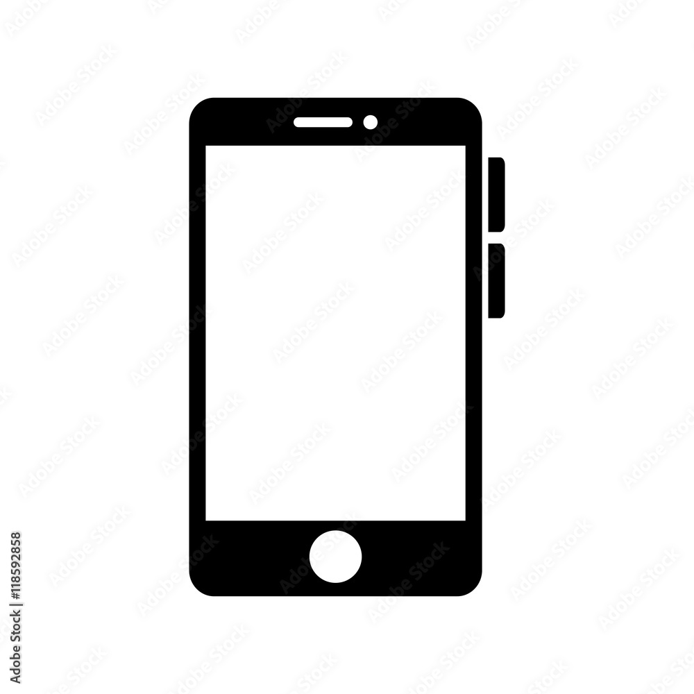 smartphone screen mobile phone technology buttons display vector illustration smartphone screen mobile phone technology buttons display vector illustration