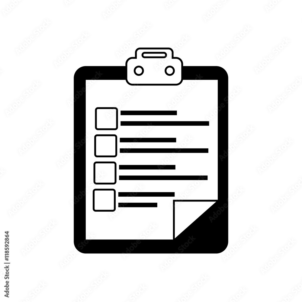 checklist check mark test task paper table vector illustration checklist check mark test task paper table vector illustration