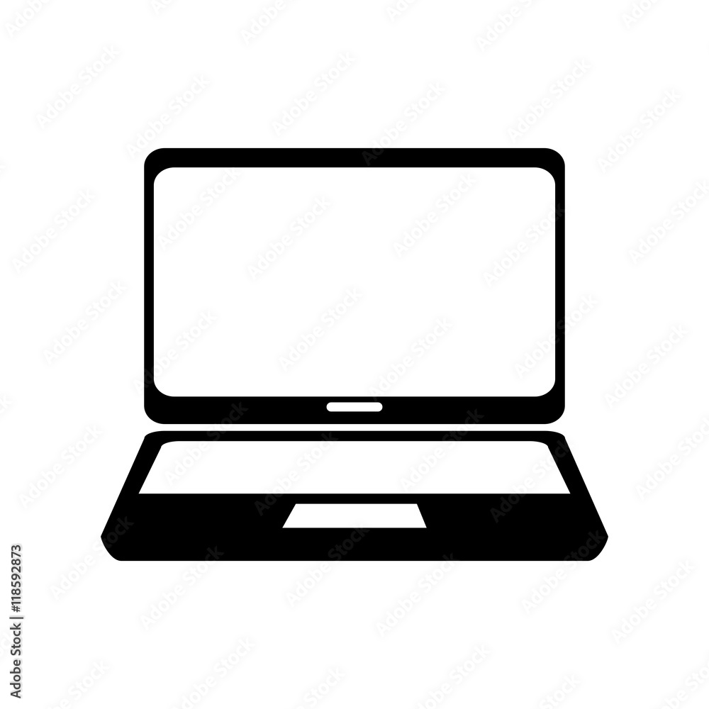 laptop screen technology computer gadget device portable vector illustration laptop screen technology computer gadget device portable vector illustration
