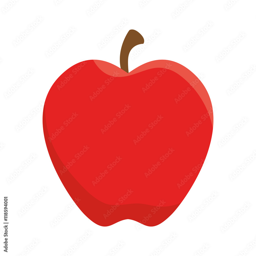 fruit apple food icon snack nutrition natural vector illustration fruit apple food icon snack nutrition natural vector illustration