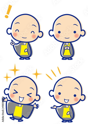 活き活き　お坊さん