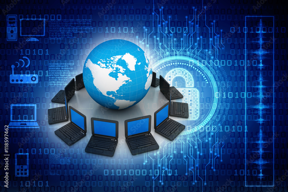 Fototapeta premium Computer Network
