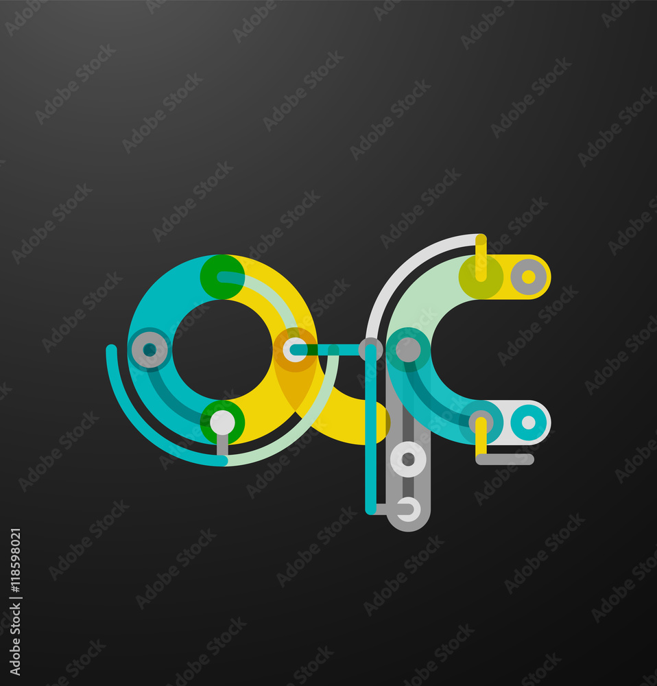 Company branding logo of initial letters Company branding logo of initial letters