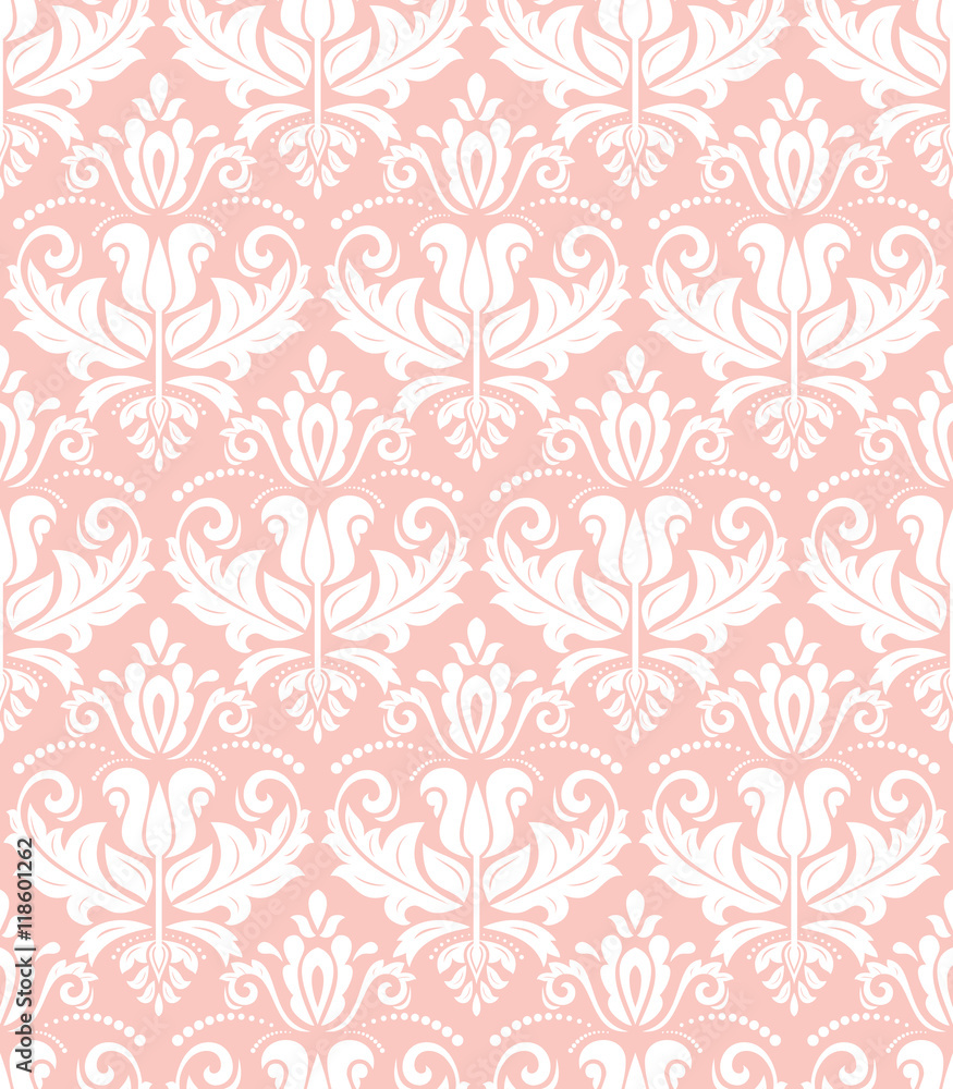 Seamless Damask Vector Background Seamless Damask Vector Background
