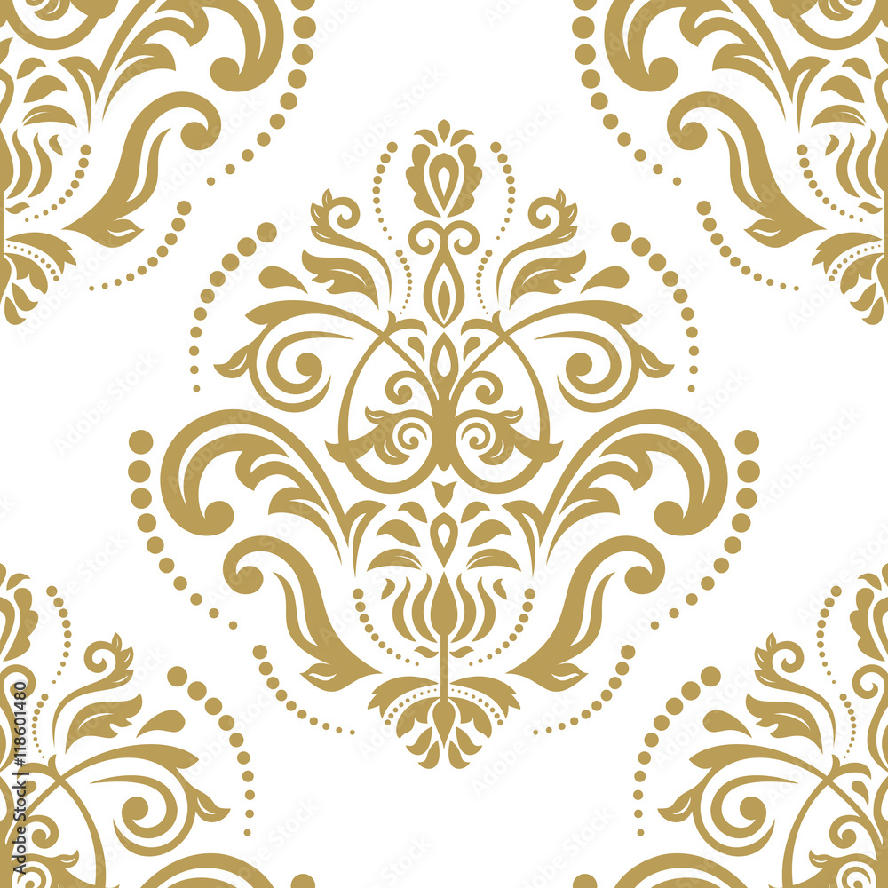 Seamless Vector Damask Pattern Seamless Vector Damask Pattern