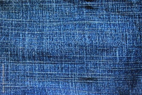 Jeans texture. Blue denim background. Cloth pattern 