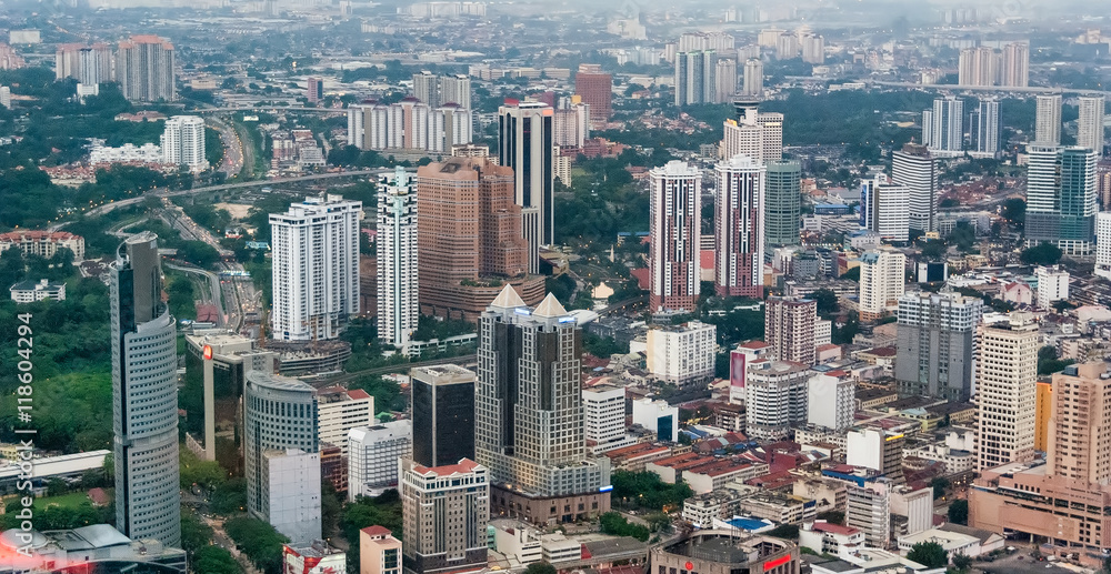 Obraz premium Kuala Lumpur skyline, Malaysia