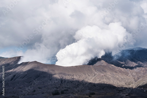 Mount Bromo volcano, in Indonesia