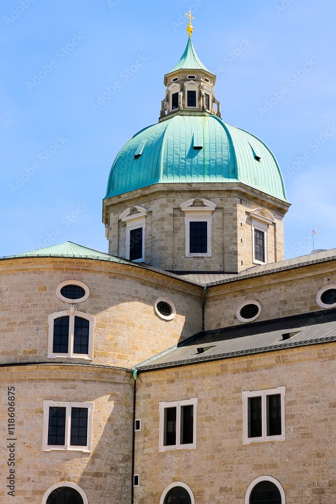 Historic Architecture in Salzburg, Austria, Europe..