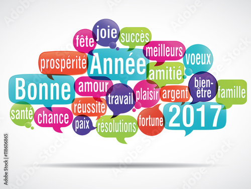 nuage de mots : bonne année 2017